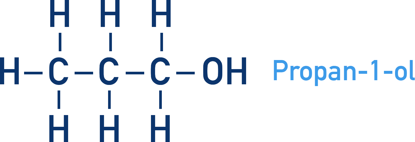 CIE A-Level Chemistry final displayed formula of propan-1-ol