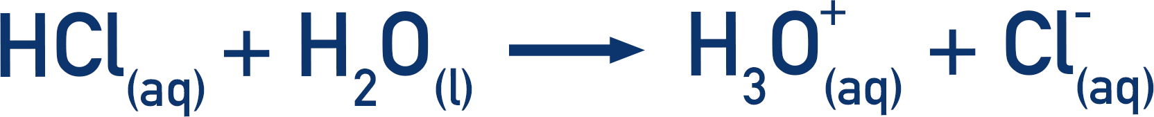 Hydrochloric acid and water