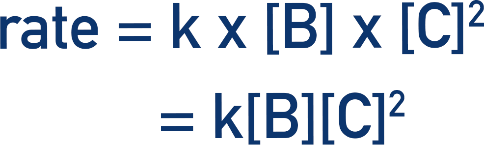 rate equation for first and second order