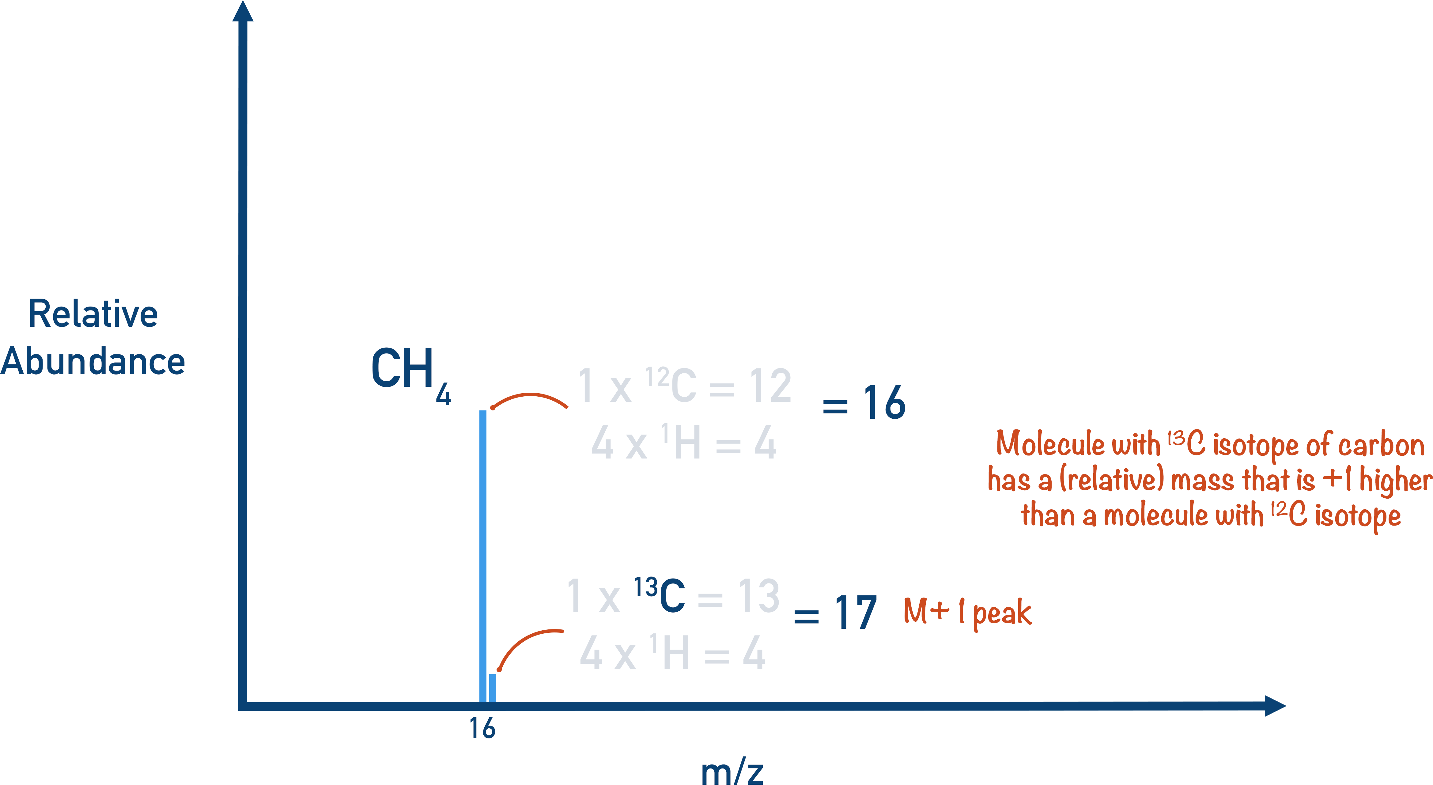 M+1 Peak Mass Spectrometry