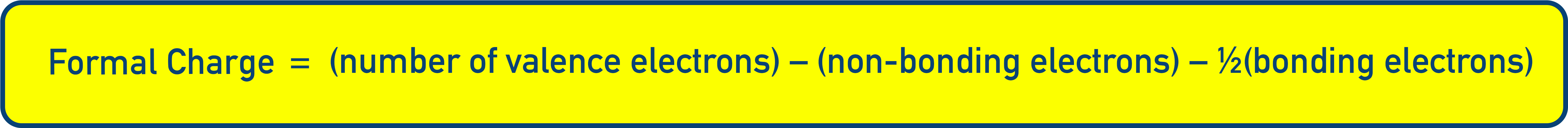 NCERT 11 Chemistry formula and explanation for calculating formal charge from valence, nonbonding and bonding electrons.
