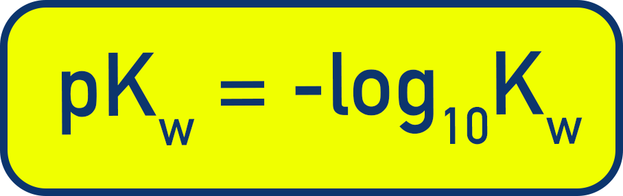 NCERT 11 Chemistry relation pKw = pH + pOH with Kw at 298 K.