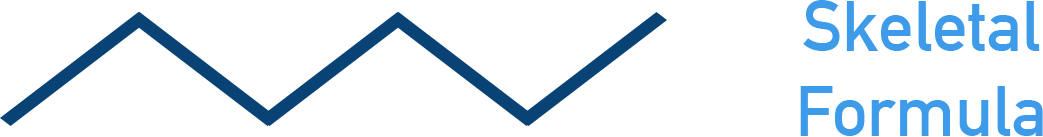 NCERT 11 Chemistry skeletal formula diagram of hexane as a zig-zag line