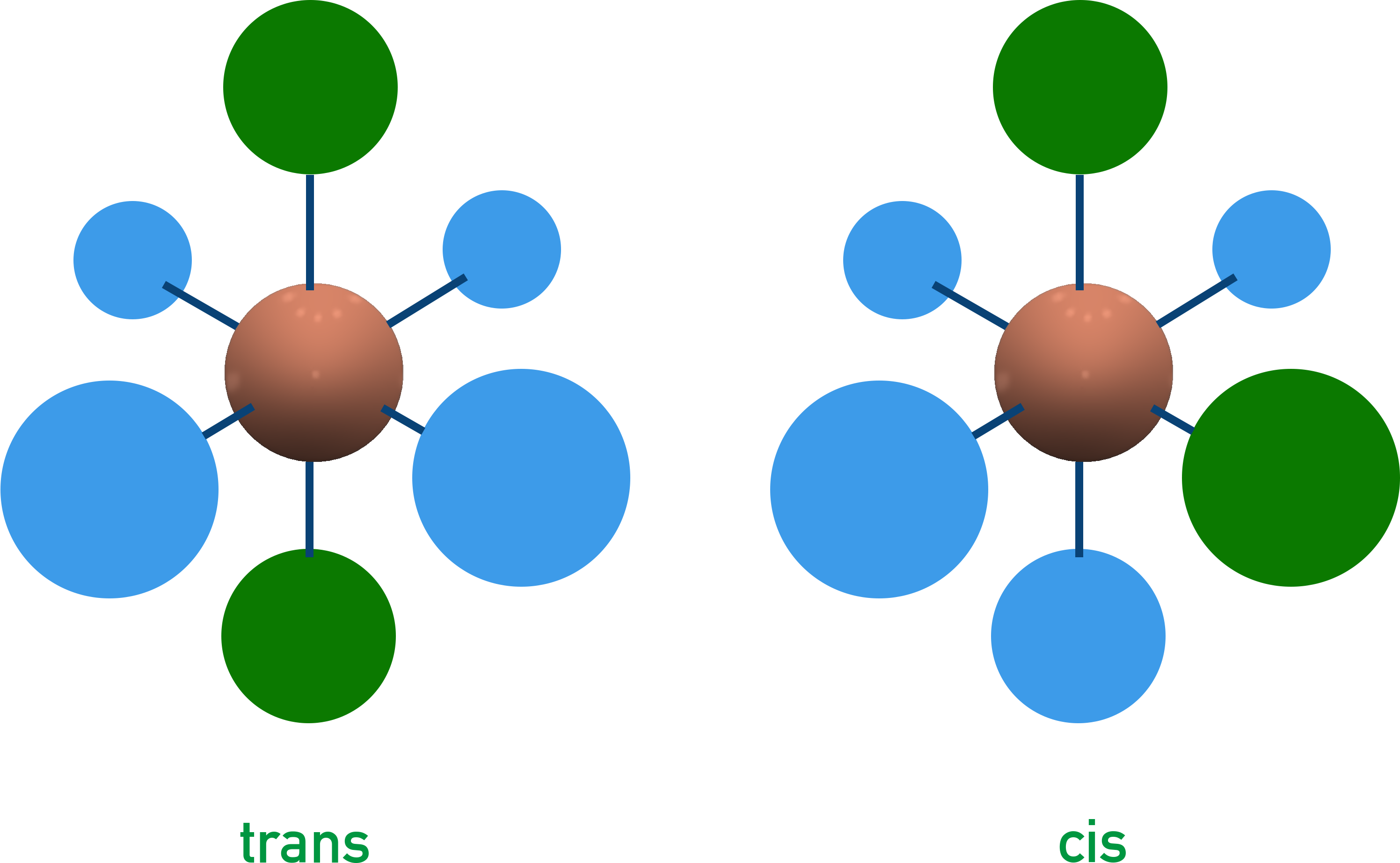 NCERT Chemistry Class 12 — octahedral complex cis and trans positions for ligands.