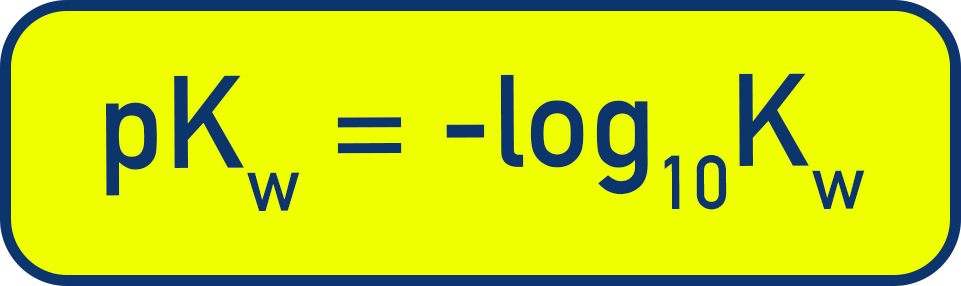 OCR (A) A-Level Chemistry expression showing definition of pKw.